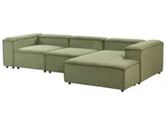 Modular Corner Sofa 4 Seater ARDAL Corduroy Green Left Hand_947347