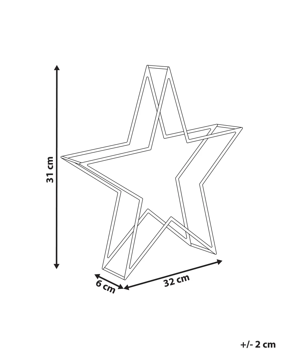 Outdoor Decoration LED SIMO 31 cm Star White_939699