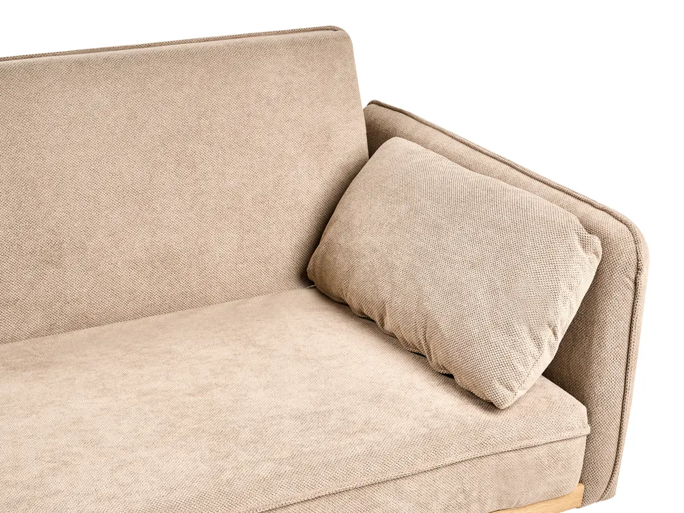 Sofa Bed ASAA Fabric Light Brown_993794