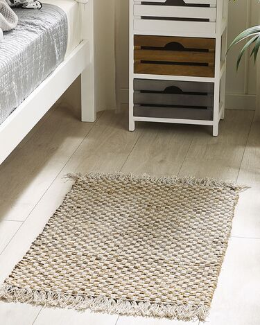 Jute Runner Rug 50 x 80 cm Beige ZERDALI