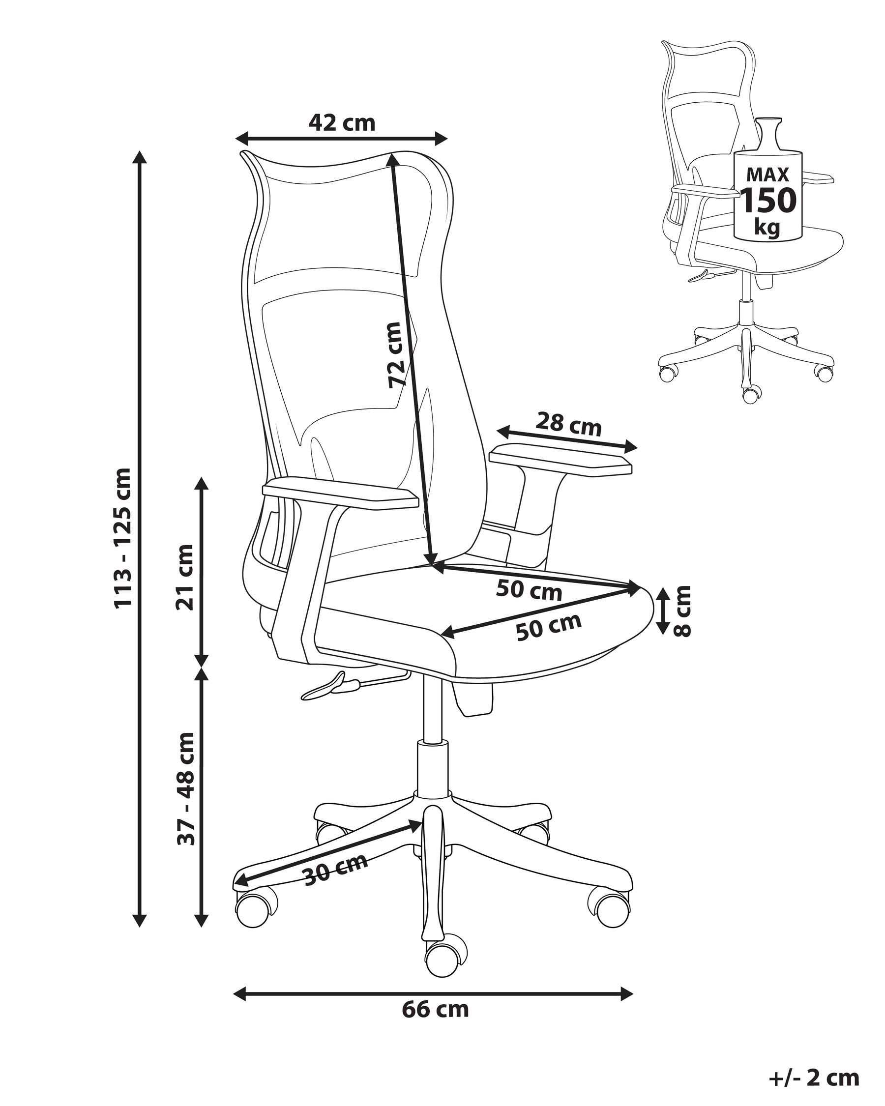 Krzesło biurowe BARD Beżowy_1052546