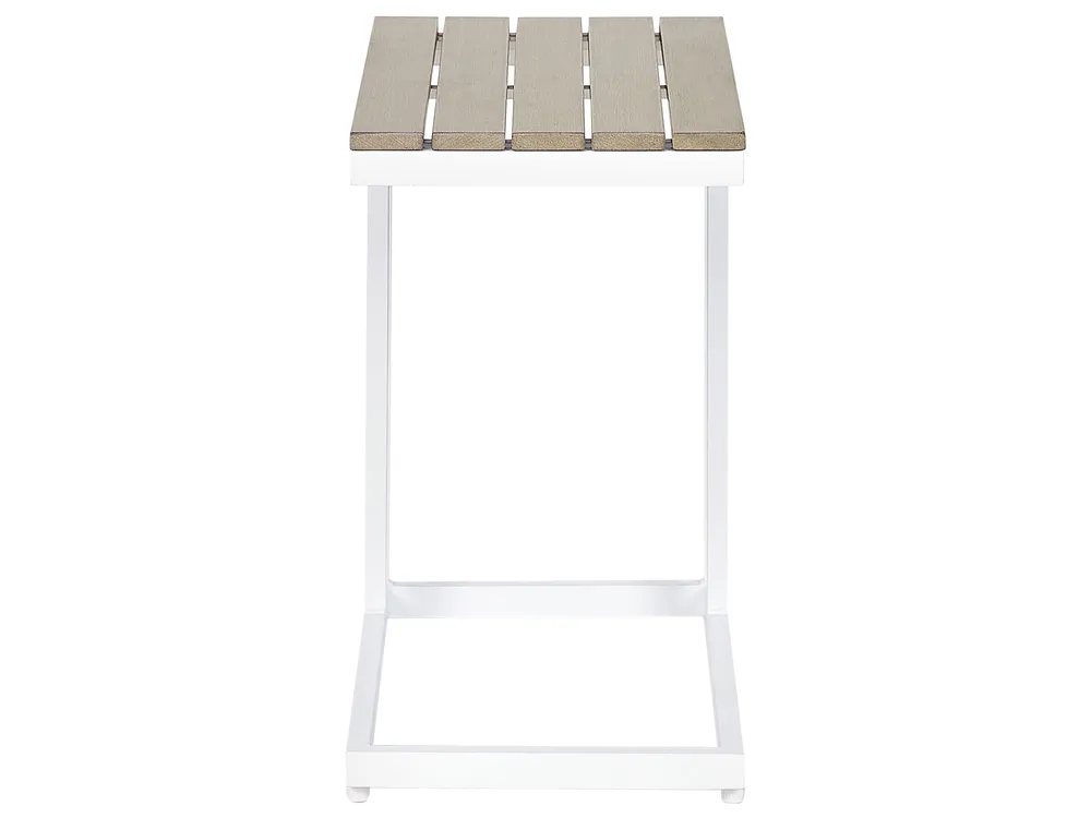 Stolik pomocniczy ogrodowy MESSINA 60 cm 35 cm Biały_932108