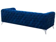 Divano 3 posti SOTRA Velluto Blu marino_727276