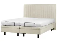Verstelbaar bed Stof DUKE II 160 x 200 cm Beige_989024
