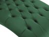Chaise longue in velluto color verde scuro MURET_750586