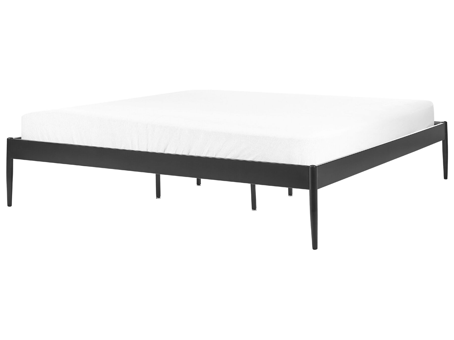 Kovová posteľ 180 x 200 cm čierna VAURS_863452