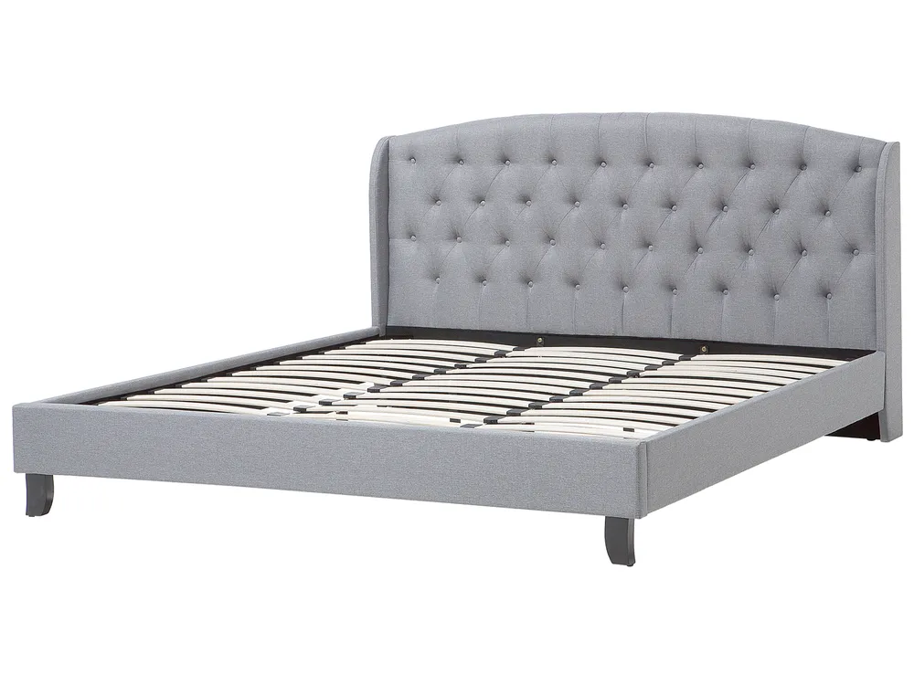 Bed Fabric BORDEAUX 180 x 200 cm (EU Super King) Light Grey_694818