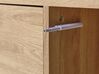 Sideboard heller Holzfarbton / grau mit 3 Türen MOINES_860560