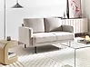 Sofa 2 Seater BREDA Fabric Light Beige