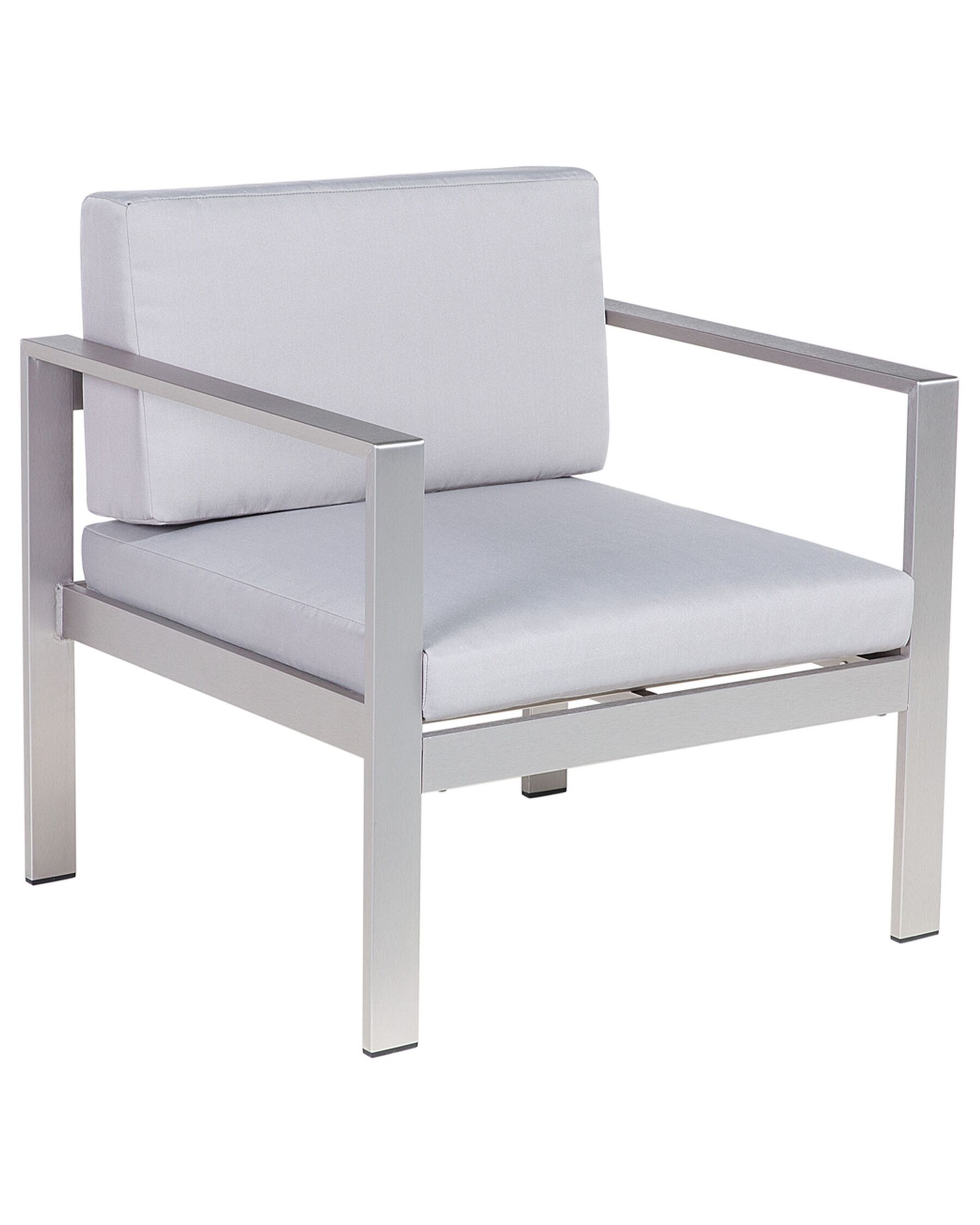 Aluminium Garden Armchair Light Grey SALERNO_679427