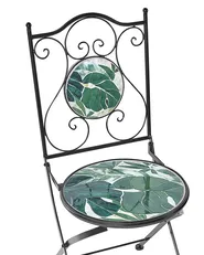Set di 2 sedie da giardino COZZANA Metallo Nero_919818