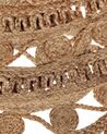 Okrúhly jutový koberec ⌀ 140 cm béžový KERER_895924