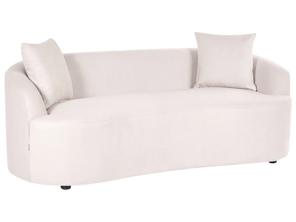 Sofa AMAL mit Ottomane Stoff Hellbeige_1145808
