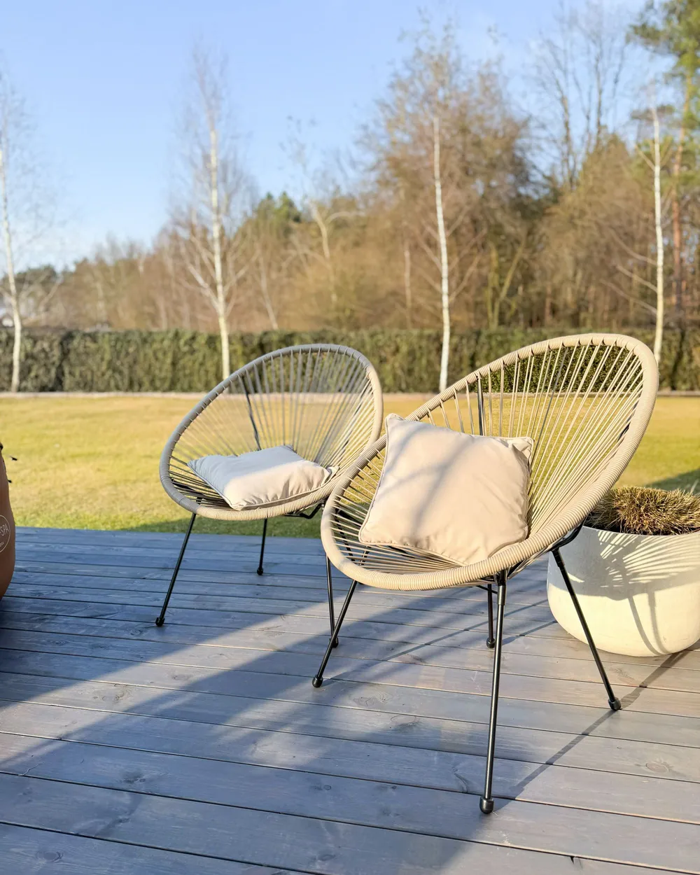 Sedia da giardino ACAPULCO II Grigio chiaro - Main Image