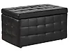 Storage Ottoman MICHIGAN Faux Leather Black