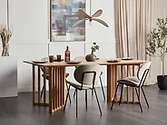Dining Table LEANDRA Light Ash Wood 200 cm 100 cm_1184764