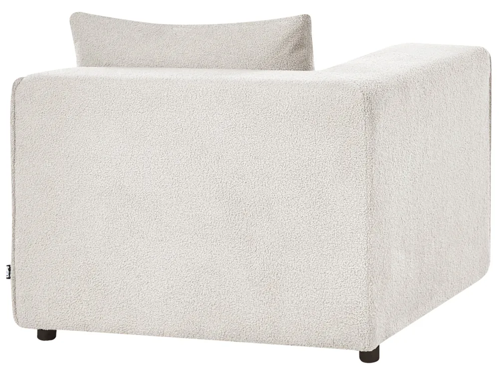 Divano modulare 2 posti AXEBO Bouclé Bianco sporco_1075460