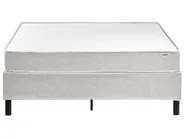 Divan Bed without Headboard Fabric COUNTESS 140 x 200 cm (EU Double) Light Grey_1054408