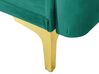 Sofa rozkładana welurowa zielona LUCAN_810470