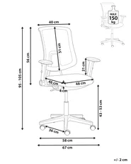 Office Chair SERO Fabric Pink_1094010