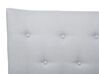 Čalouněná postel Chesterfield 140 x 200 cm světle šedá SAVERNE_692746
