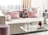 Set of 2 Corduroy Cushions 47 x 27 cm Pink MILLET_854682