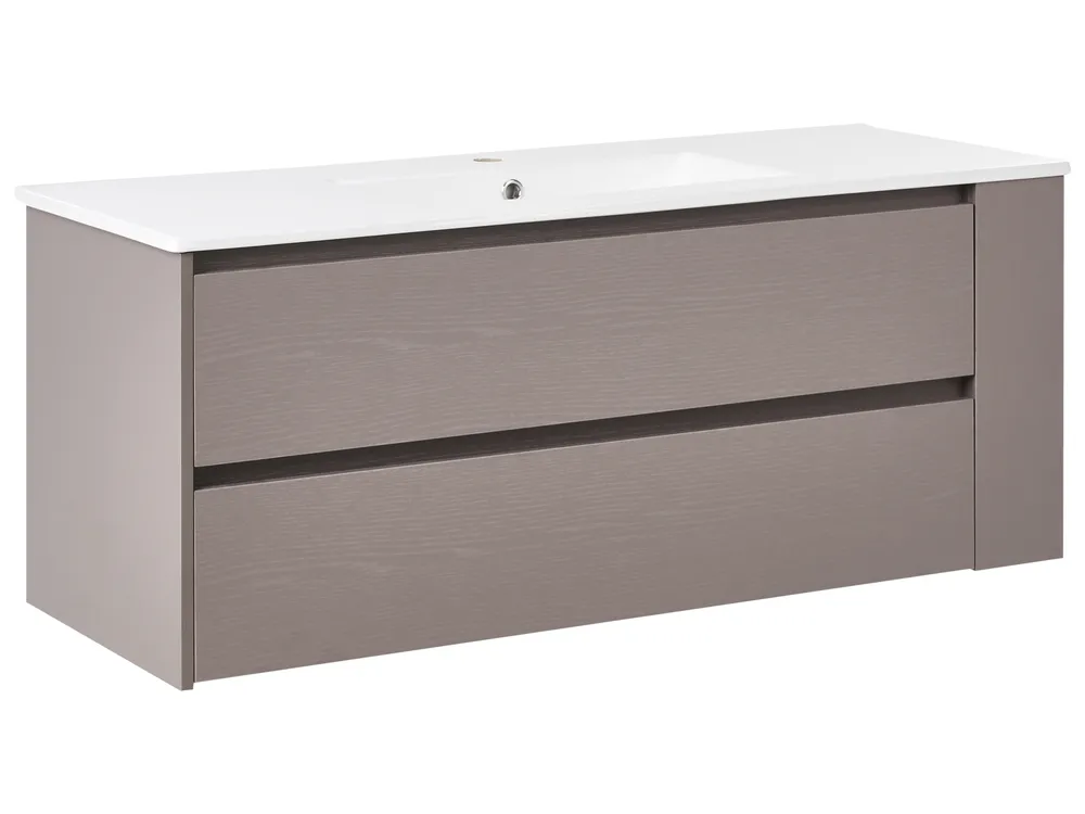 Fürdőszobai faliszekrény mosdóval MANCORA 120 cm Tópszín