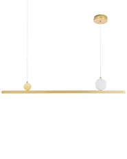 LED Pendant Lamp ALWAND Metal Gold_934423