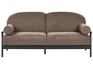 Sofa dla 3 osób PILARNE Brązowy_1159547