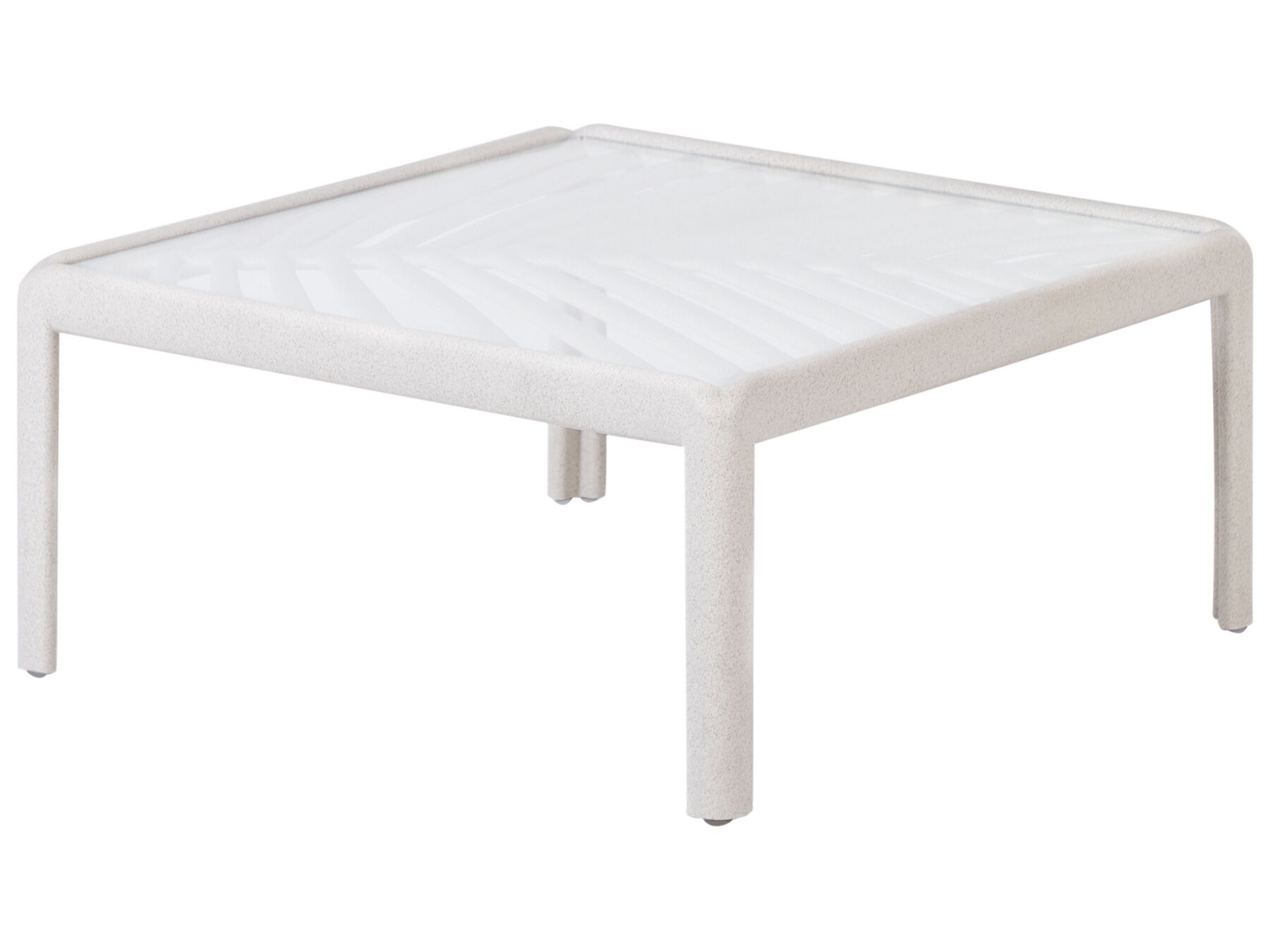 Mesa de centro de jardim creme clara 69 x 69 cm FERRETTI_931422