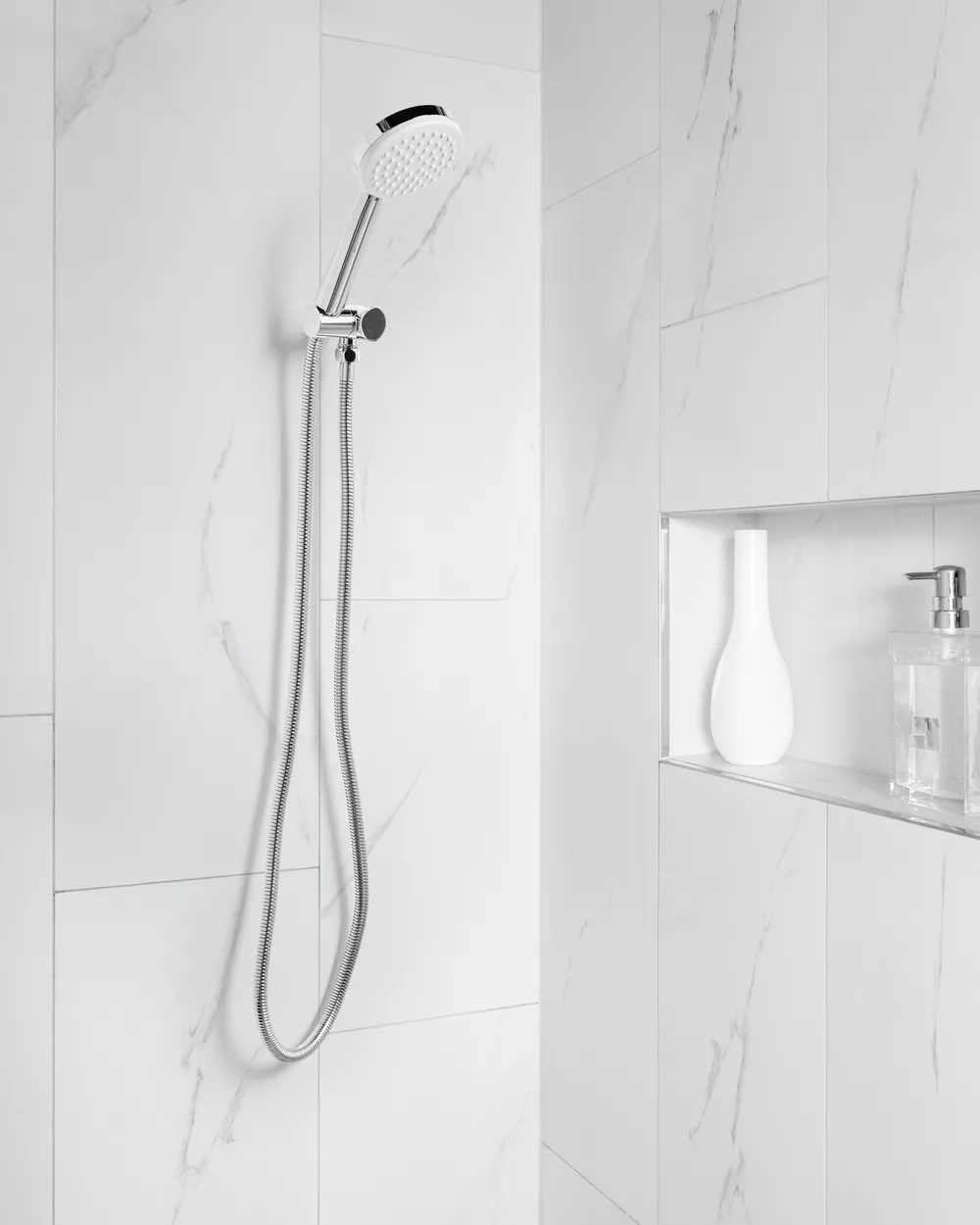 Shower Head and Hose Kit AYPATE Silver