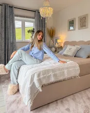 Couverture RAEBARELI Coton 130 x 180 cm Beige clair_1176700