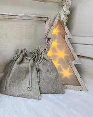 Weihnachtsdekoration LED JUVA 35 cm Weihnachtsbaum Hellbraun_887565
