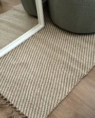 Rug ALADAG Beige 80 x 150 cm Jute_972923
