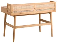 Office Desk with Memo Board NOVEN 120 cm 60 cm Light Brown_1091978