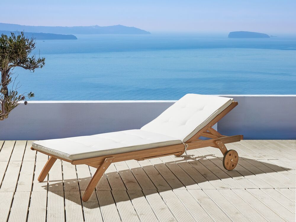 White sun lounger cushion online