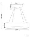 Metal LED Pendant Lamp White LENYA_825792