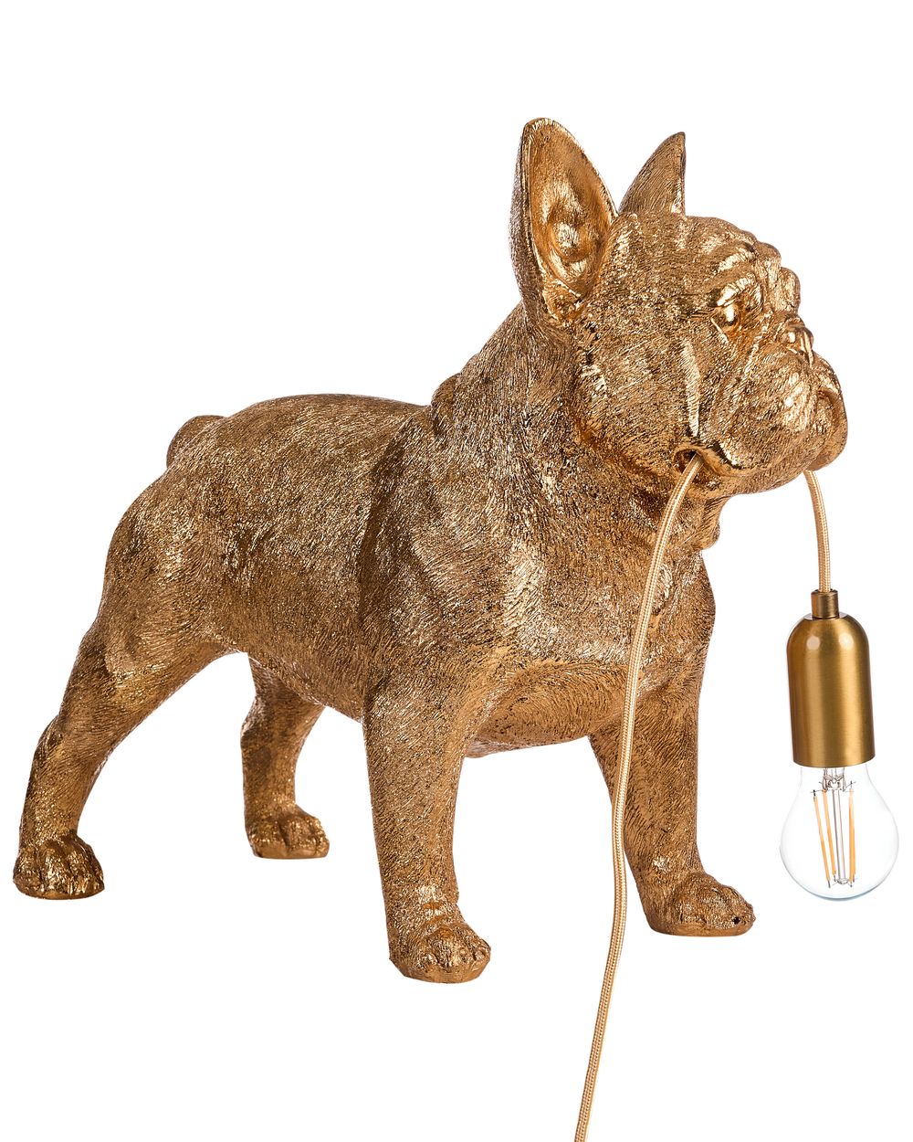 Stolní lampa Pes BAXTER Zlatá