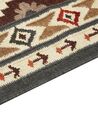 Kelim Teppich Wolle mehrfarbig 140 x 200 cm orientalisches Muster Kurzflor GHUKASAVAN_859063