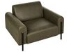 Conjunto de sofás 4 lugares em tecido verde escuro ASKIM_919065