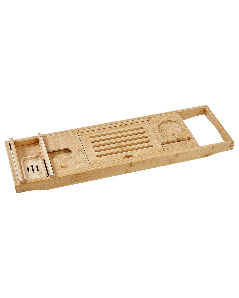 Bathroom Tray LOWES Bamboo Light Brown