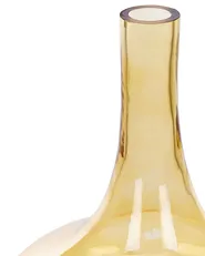 Wazon dekoracyjny PANEER 30 cm Szkło Żółty_823728