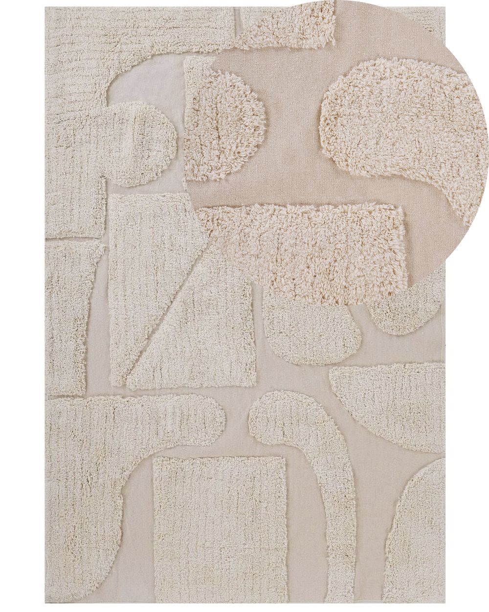 Koberec DIYADIN Béžová 160 x 230 cm Bavlna