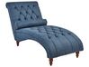 Fabric Chaise Lounge Blue MURET_728022