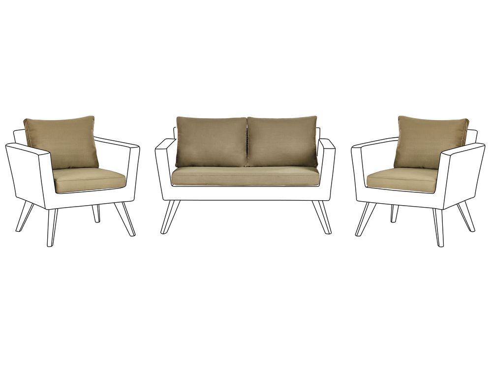 Outdoor Cushion Cover Set VITTORIA Olive Green