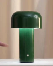 Wireless LED Table Lamp BESOS with Dimmer Metal Green_992578