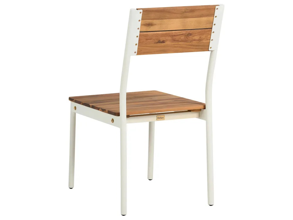 Garden Dining Set 4 Seater GIOVINAZZO Acacia Wood Brown_1125286