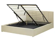 Ottoman Bed DREUX Fabric Beige 160 x 200 cm (EU King Size)_861169