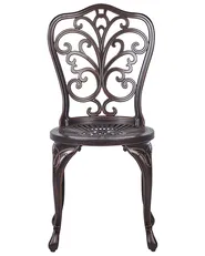 Set of 2 Garden Chairs TRIORA Metal Brown_931745