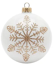 Conjunto de 21 bolas de Navidad FROSTGLOW Vidrio Blanco_1192246